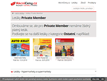 Tablet Screenshot of privatemember.akcniceny.cz