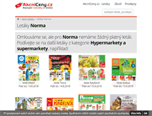 Tablet Screenshot of norma.akcniceny.cz
