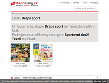 Tablet Screenshot of drapasport.akcniceny.cz