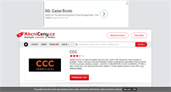 Desktop Screenshot of ccc.akcniceny.cz