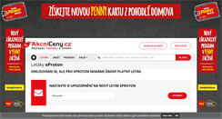 Desktop Screenshot of eproton.akcniceny.cz