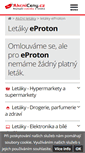 Mobile Screenshot of eproton.akcniceny.cz