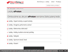 Tablet Screenshot of eproton.akcniceny.cz
