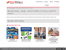 Tablet Screenshot of klingel.akcniceny.cz
