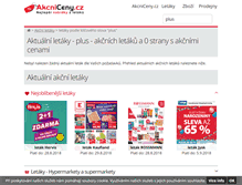 Tablet Screenshot of plus.akcniceny.cz