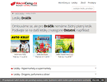 Tablet Screenshot of dracik.akcniceny.cz