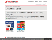 Tablet Screenshot of planeoelektro.akcniceny.cz