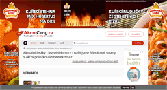 Desktop Screenshot of levneelektrocz.akcniceny.cz