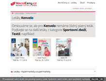 Tablet Screenshot of kenvelo.akcniceny.cz