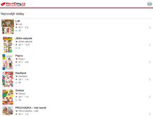 Tablet Screenshot of m.akcniceny.cz