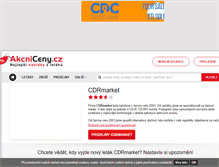 Tablet Screenshot of cdrmarket.akcniceny.cz