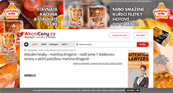 Desktop Screenshot of martinadrogerie.akcniceny.cz