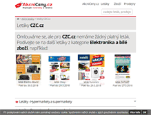 Tablet Screenshot of czc.akcniceny.cz