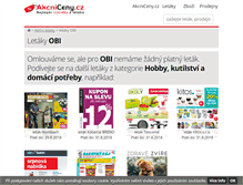 Tablet Screenshot of obi.akcniceny.cz