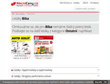 Tablet Screenshot of biba.akcniceny.cz