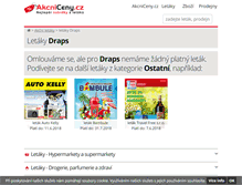 Tablet Screenshot of draps.akcniceny.cz
