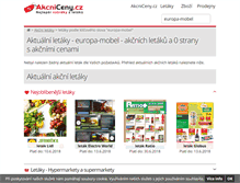Tablet Screenshot of europamobel.akcniceny.cz